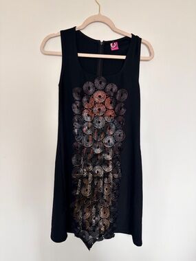 Save The Queen Black Wool Dress - M